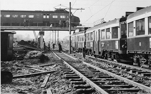 Trein en Blauwe Tram