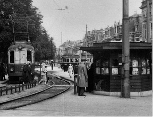 Halte nabij de Rijnstraat. (Station Staatsspoor NS)