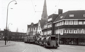 Voorburg remise 13 november 1961. Konvooi 6 vertrekt naar Sloper