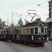 Het blijft een mooie herinnering; De blauwe tram die zojuist de o