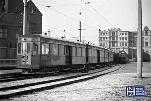 Het emplacement van het tramstation te Scheveningen werd ook gebr