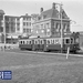 Tweelingtramstel A619-620 op 6-10-1950 in de eindlus bij het Pala