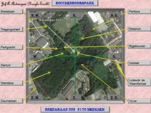 Luchtfoto Google-Earth. Bouckenborghpark.