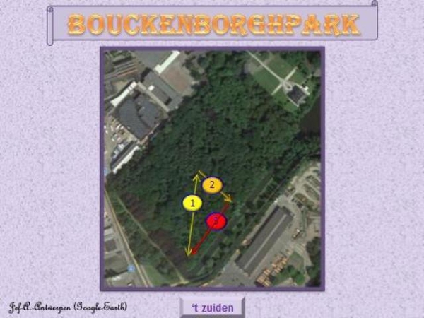 Luchtfoto Google-Earth. Bouckenborghpark.