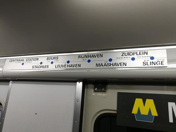 Halte's van de Metro