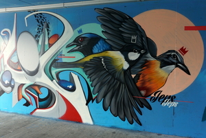 Streetart-Spoorweg-Fietsviadukt-Roeselare-