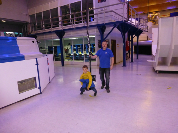 Op bezoek in Space Center...