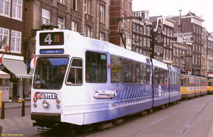 Air UK, GVB 796, Lijn 4, Rokin, 29 maart 1997.