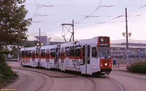 Ajax, GVB 780, Lijn 4, Europaplein, 14 augustus 1996.