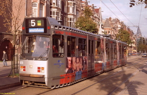 Albert Heijn(uitvoering 4), GVB 920, Lijn 5, Beethovenstraat,