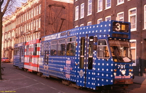 American Cap Factory, GVB 791, Lijn 3, Houtmankade,