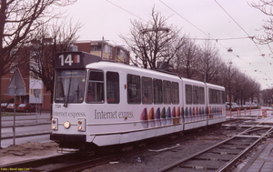 Apple i-Mac internet, GVB 734, Lijn 14, Insulindeweg,