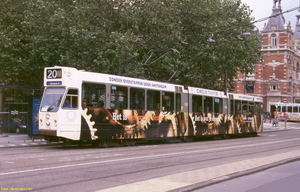 Circle-Tramlijn 20  New Metropolis, GVB 808, Leidseplein