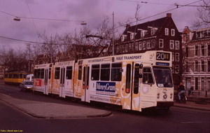 Circle-Tramlijn 20  New Metropolis, GVB 808, Marnixstraat