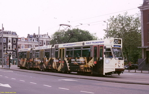 Circle-Tramlijn 20  New Metropolis, GVB 808, Lijn 20, Westeinde