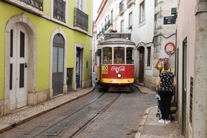 543 van Carris Lissabon vast te leggen, onderweg in de Alfama op 