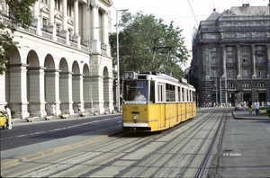 Hongarije, Budapest, 16. juli 1987.BKV 1319 op het Kossuth Lajos 