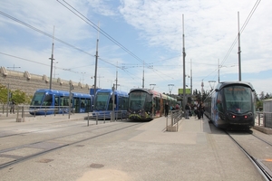 In Montpellier is een van de belangrijkste knooppunten deze halte