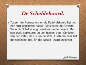 De Scheldeboord.