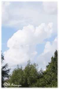 Wolken boven het Noordkasteel.