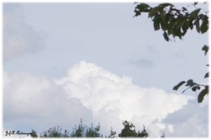 Wolken boven het Noordkasteel.