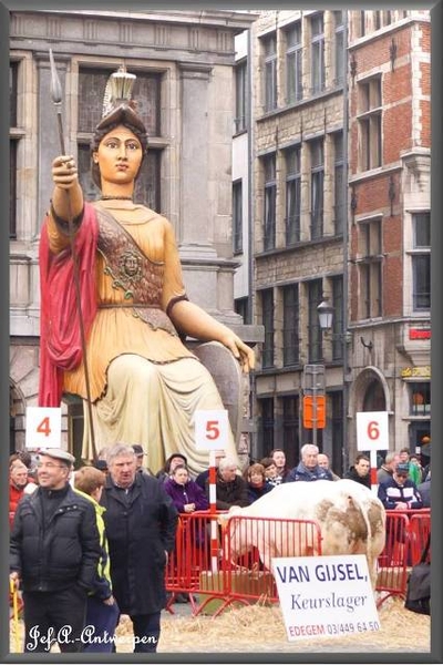 Antwerpen, Jef-A., De Grote Markt, Pallas Athena.