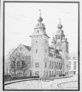 Duffel, gemeentehuis (Chineese inkt)