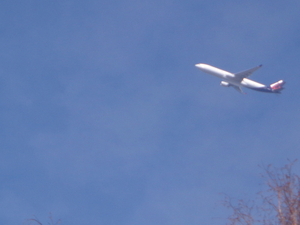 Veel vliegtuigen in de lucht