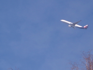 Veel vliegtuigen in de lucht