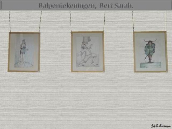 Antwerpen, Jef-A., Balpentekeningen, Bert Sarah