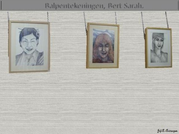 Antwerpen, Jef-A., Balpentekeningen, Bert Sarah