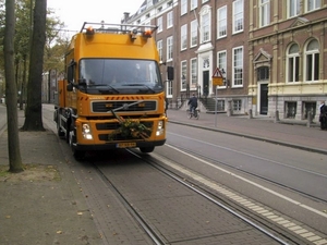 Werkwagen Lange Vijverberg 16-10-2004