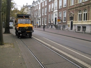 Werkwagen Lange Vijverberg 16-10-2004