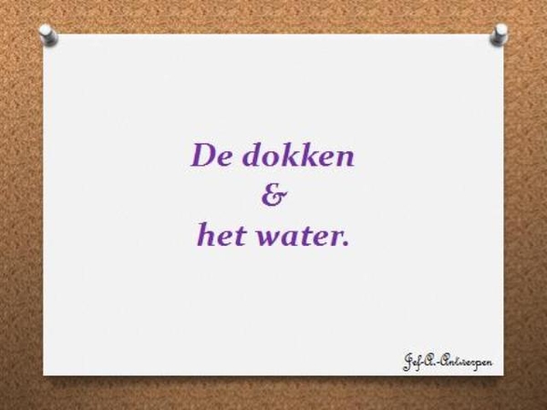 De dokken & het water.