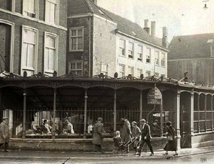 Schoolstraat, de Visbanken. 1940