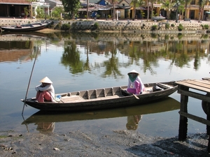 Thu Bon rivier in Hoi- An