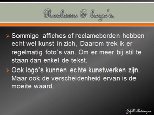 Reclame & logo’s.