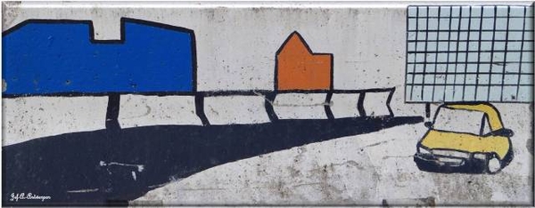 Antwerpen, 't Eilandje, Cadixwijk, Graffiti, Tekenkunst,
