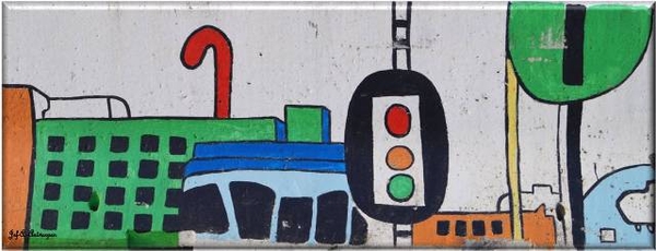 Antwerpen, 't Eilandje, Cadixwijk, Graffiti, Tekenkunst,