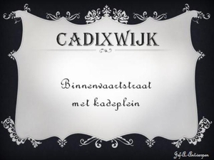 Binnenvaartstraat met kadeplein.