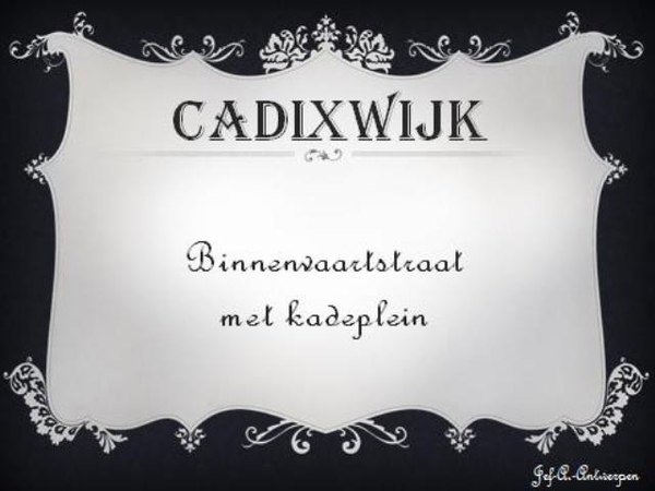 Binnenvaartstraat met kadeplein.