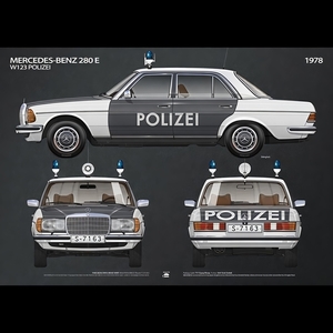 MB W123 Polizei 1978