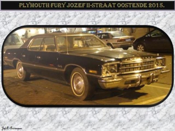 Plymouth Fury Jozef II-straat Oostende 2015.