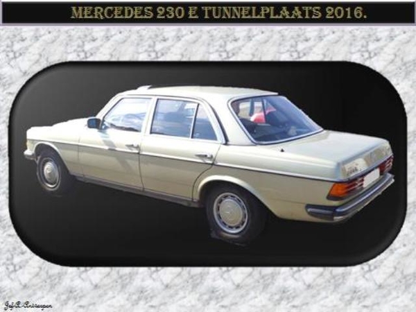 Mercedes 230 E Tunnelplaats 2016.