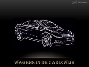 Wagens in de Cadixwijk.