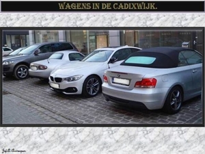 Wagens in de Cadixwijk.