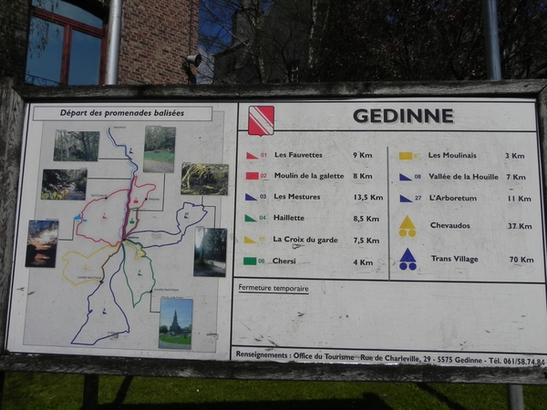 Gedinne - wandelkaart