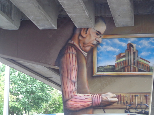 Kunst onder de brug