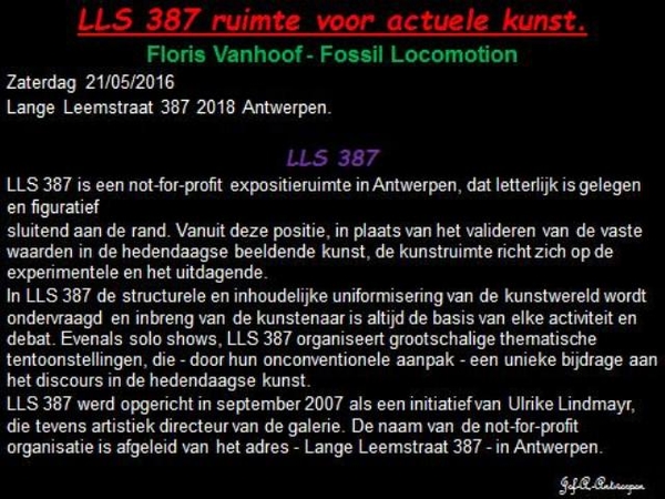 Antwerp Art Weekend, LLS 387, Floris Vanhoof,