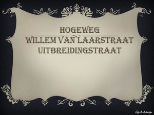 Hogeweg, Willem van Laarstraat, Uitbreidingstraat.